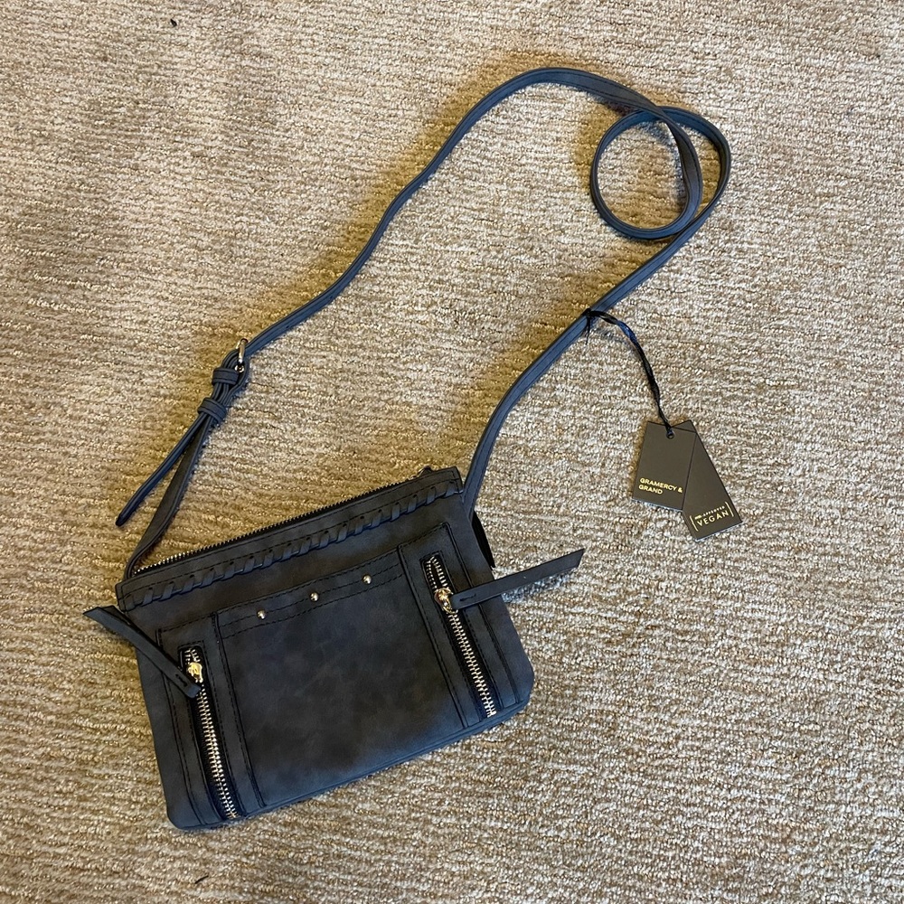 Small Vegan leather crossbody bag. Perfect for a quick carry